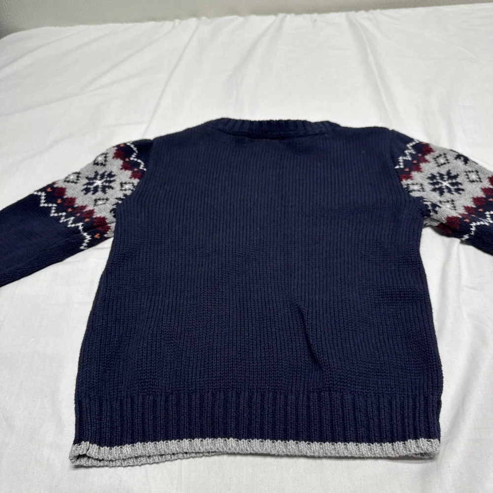 Gymboree Toddler Boys Size 18-24 months Pullover Sweater DUMPTRUCK  Navy blue